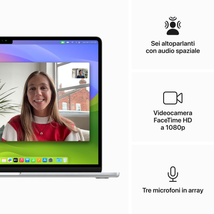 APPLE 15 MACBOOK AIR APPLE M3 CHIP 8-CORE CPU SILVER